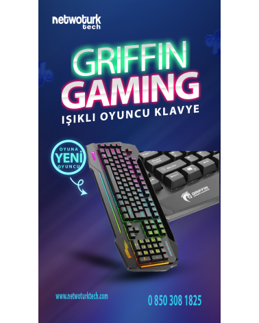 GRIFFIN GAMİNG KLAVYE GK702-RGB