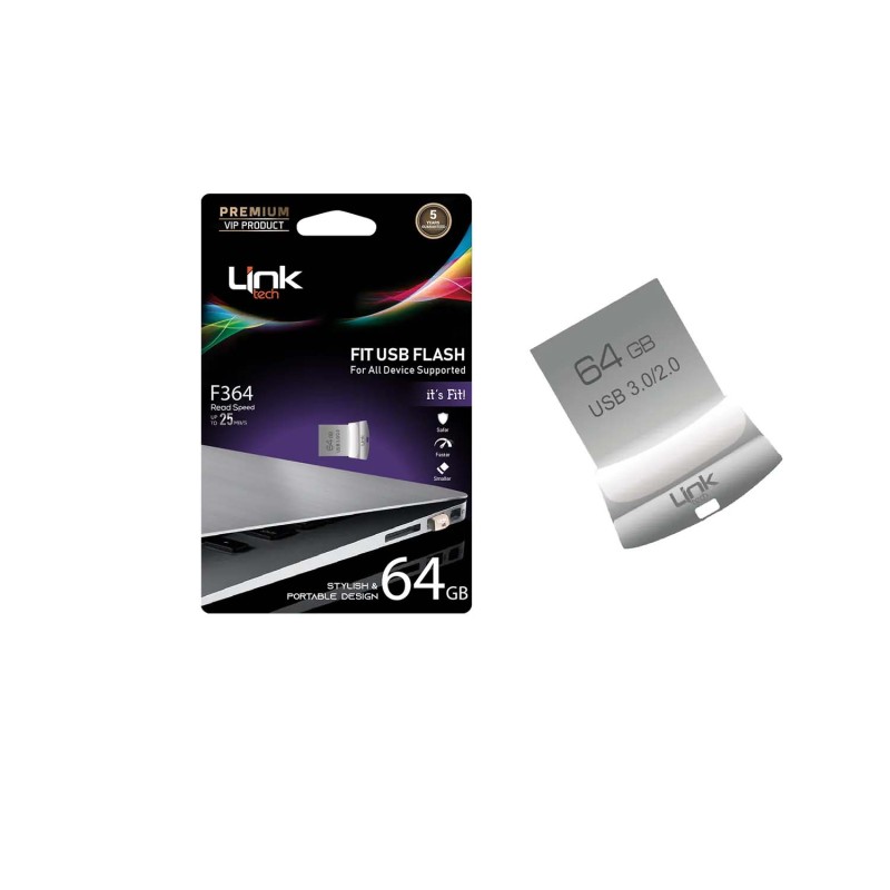 F364 Premium Fit 64GB Flash Bellek | LinkTech