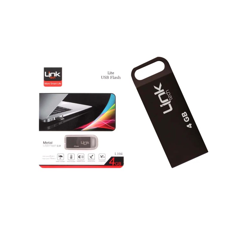 L104 Lite Metal 20mb/s 4GB USB Flash Bellek | LinkTech
