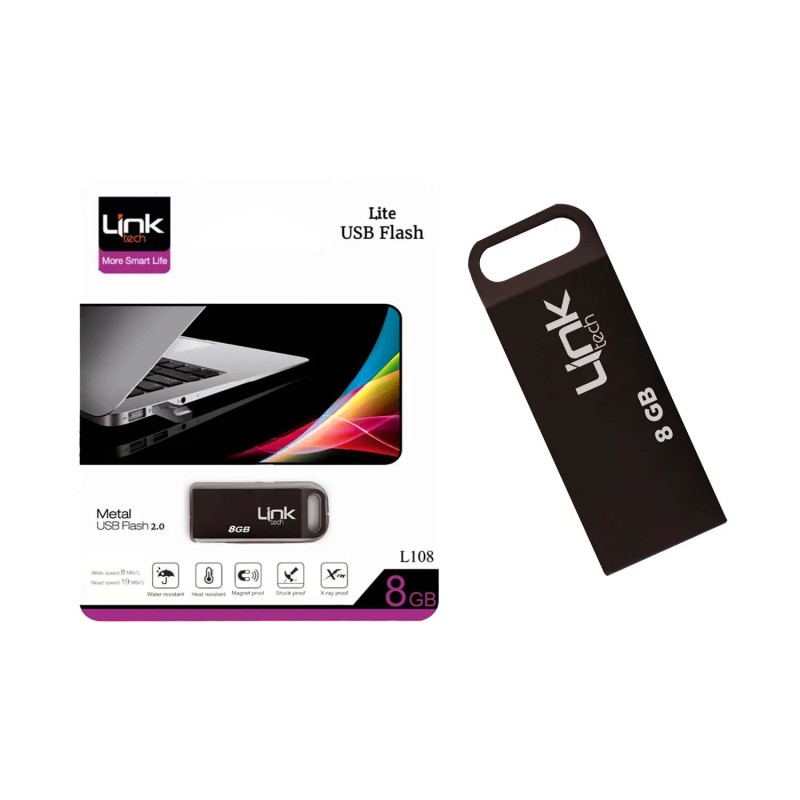 L108 Lite Metal 20mb/s 8GB USB Flash Bellek | LinkTech