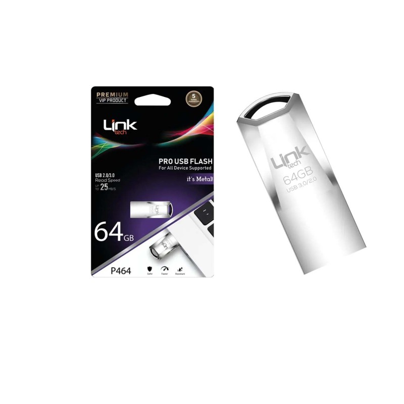 P464 Premium Pro 25mb/s 64GB USB3.0 Flash Bellek | LinkTech