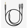 A204 2'si 1 Arada 3.5mm Aux Çıkışlı Type-C ve Lightning Ses Kablosu | 