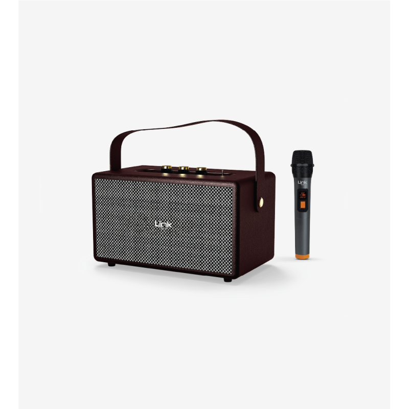 M402 Retro Taşınabilir Mikrofonlu Bluetooth Hoparlör | LinkTech