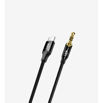A586 1000mm Tip-C → 3.5mm Örgü Metal Jaklı AUX Kablosu | LinkTech