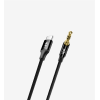 A586 1000mm Tip-C → 3.5mm Örgü Metal Jaklı AUX Kablosu | LinkTech