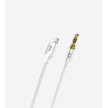 A587 1000mm Lightning → 3.5mm Örgü Metal Jaklı AUX Kablosu | LinkTech