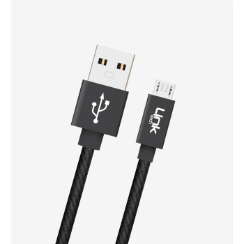 K542 Safe 30cm Metal Başlı Örgülü USB Mikro Powerbank Şarj Kablosu | L