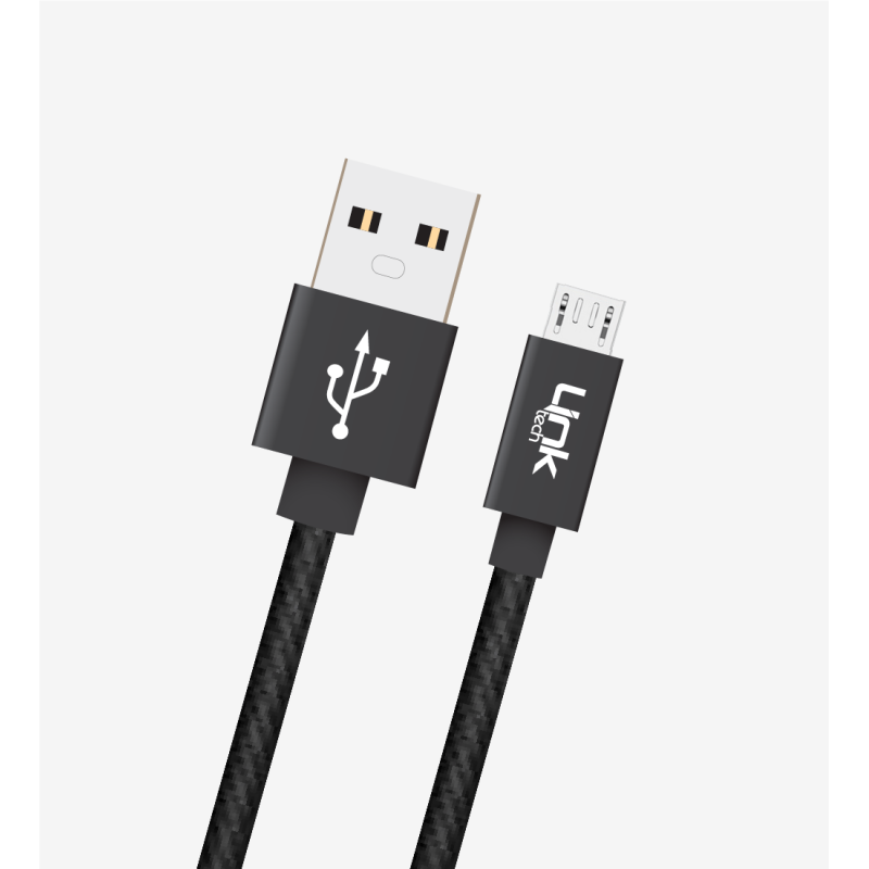 K542 Safe 30cm Metal Başlı Örgülü USB Mikro Powerbank Şarj Kablosu | L