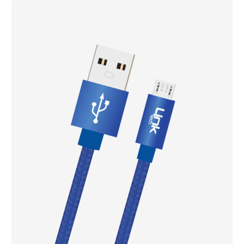 K542 Safe 30cm Metal Başlı Örgülü USB Mikro Powerbank Şarj Kablosu | L