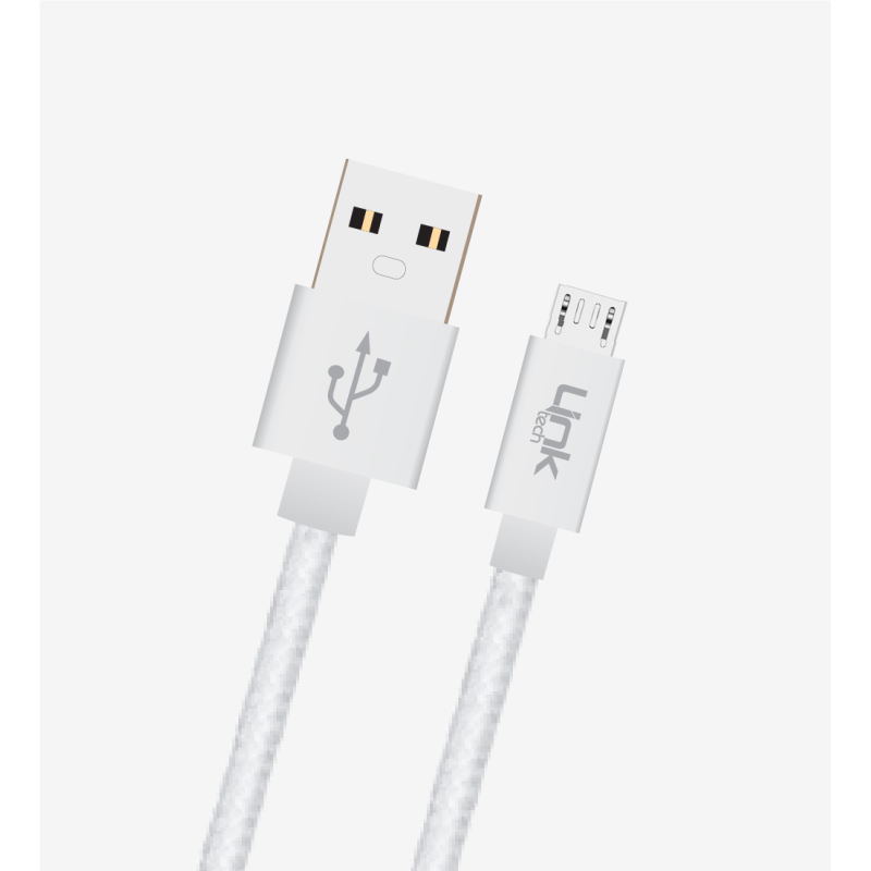 K542 Safe 30cm Metal Başlı Örgülü USB Mikro Powerbank Şarj Kablosu | L