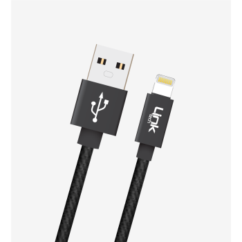 K544 Safe 30cm Metal Başlı Örgülü Lightning Powerbank Şarj Kablosu | L