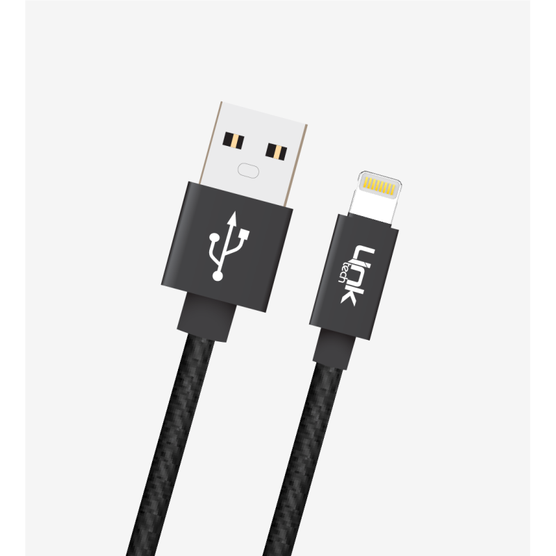 K544 Safe 30cm Metal Başlı Örgülü Lightning Powerbank Şarj Kablosu | L