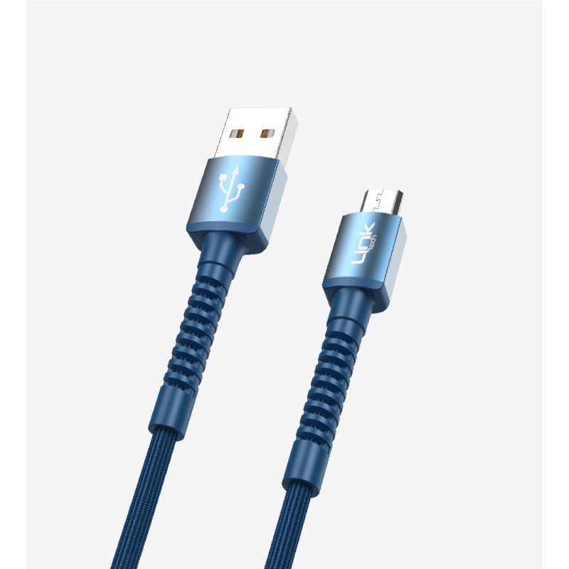 K551 Safe 2.4A Örgülü Metal Başlı Mikro USB Şarj Kablosu | LinkTech