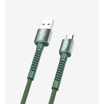 K551 Safe 2.4A Örgülü Metal Başlı Mikro USB Şarj Kablosu | LinkTech
