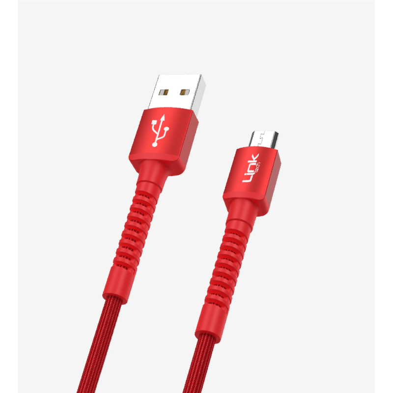 K551 Safe 2.4A Örgülü Metal Başlı Mikro USB Şarj Kablosu | LinkTech