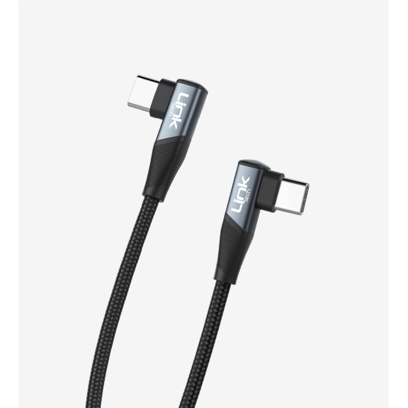 K595 Gaming 90° Derece Metalik Başlıklı 1500mm 3A 60W Örgülü Tip-C Tip