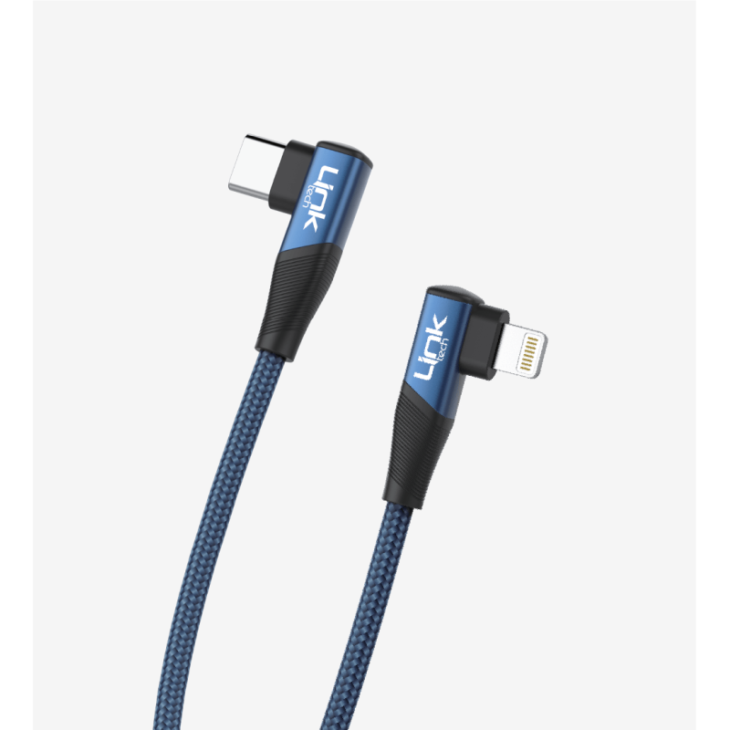 K596 Gaming 90° Derece Metalik Başlıklı 1500mm 3A 27W Örgülü Tip-C Lig