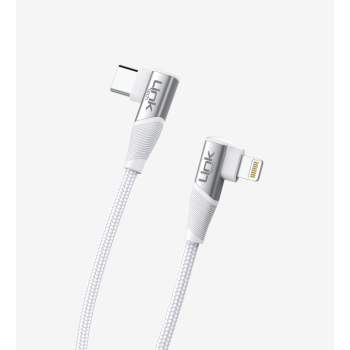 K596 Gaming 90° Derece Metalik Başlıklı 1500mm 3A 27W Örgülü Tip-C Lig