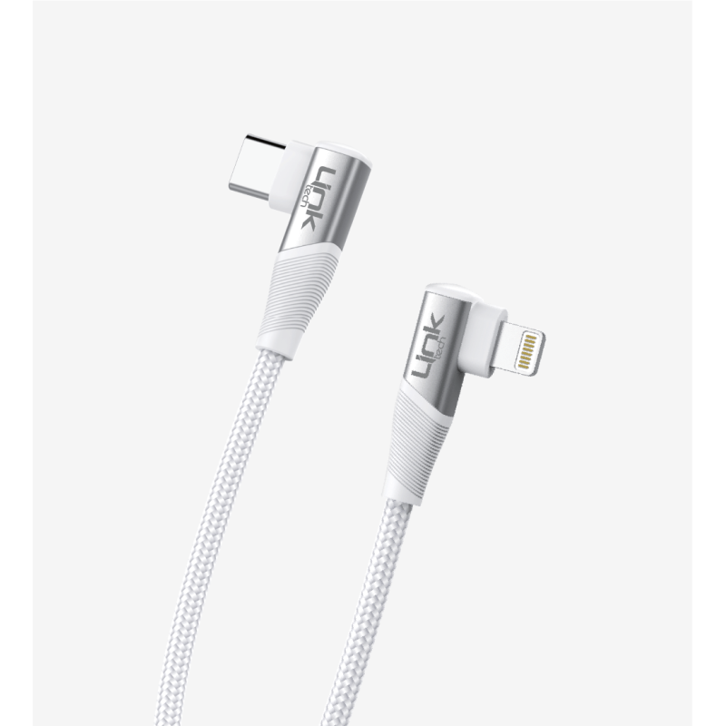K596 Gaming 90° Derece Metalik Başlıklı 1500mm 3A 27W Örgülü Tip-C Lig