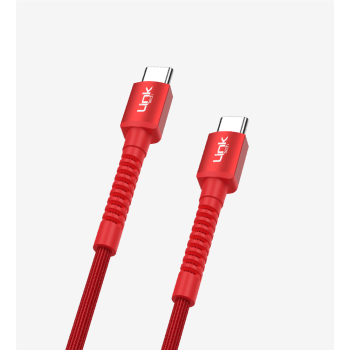 K598 Safe 3A 60W PD Örgülü Metal Başlı Tip-C Tip-C Şarj Kablosu | Link