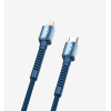 K599 Safe 3A 27W PD Örgülü Metal Başlı Tip-C Lightning Şarj Kablosu | 
