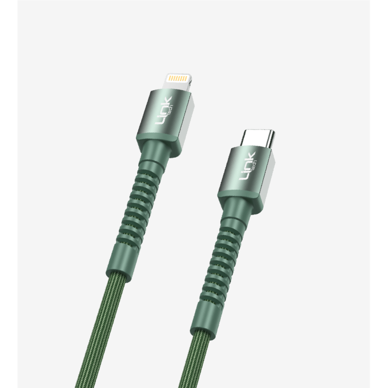 K599 Safe 3A 27W PD Örgülü Metal Başlı Tip-C Lightning Şarj Kablosu | 
