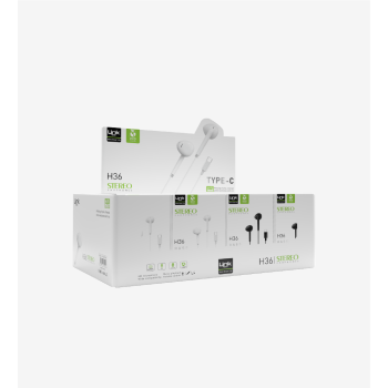 H36 Kulak İçi Tip-C Kablolu Mikrofonlu Kulaklık 40'lı Paket | LinkTech