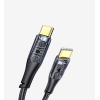 K670 Şeffaf 130cm 100W Tip-C → Tip-C Data Kablosu
