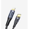 K673 Şeffaf 130cm 27W Tip-C → Lightning Data Kablosu | LinkTech