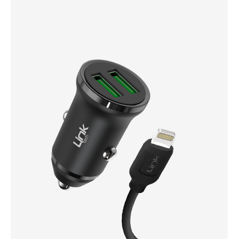 C482 Çevre Dostu 12W Lightning Kablolu Araç Şarj Aleti | LinkTech