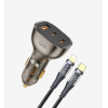 C507 Şeffaf 80W Çift PD (30+20W) & QC 30W Tip-C→Lightning Kablolu Süpe
