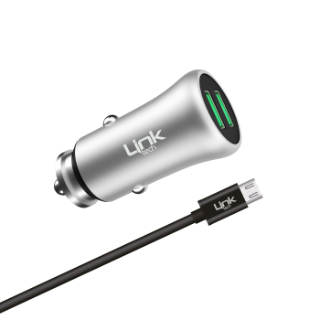 M581 Metal Micro USB Araç Şarj Aleti | LinkTech
