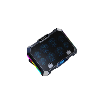 Dexim K28 Premium 8 Fanlı RGB Notebook Soğutucu Stand (17”)
