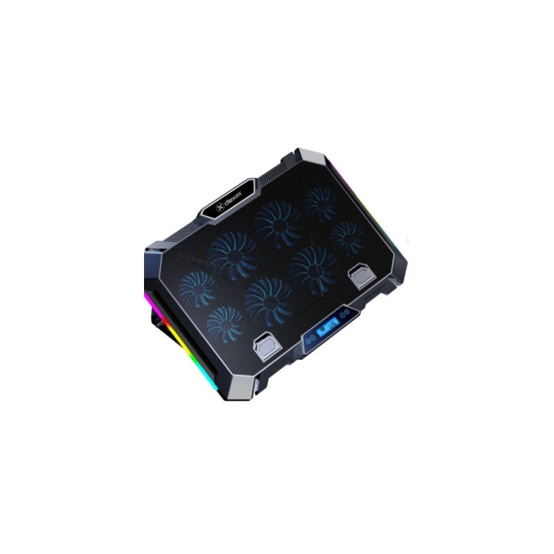 Dexim K28 Premium 8 Fanlı RGB Notebook Soğutucu Stand (17”)