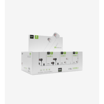 H16 Kulak İçi Kablolu Mikrofonlu Kulaklık 40'lı Paket