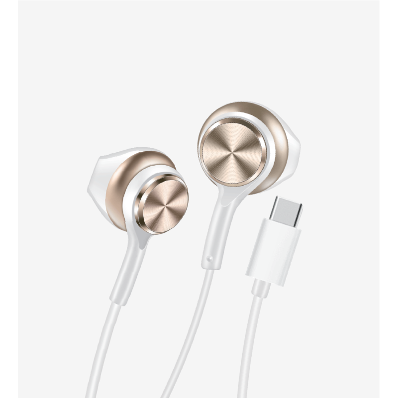 H75 EarPhone Yüksek Bas Mikrofonlu Tip-C Kulak İçi Kablolu Kulaklık | 