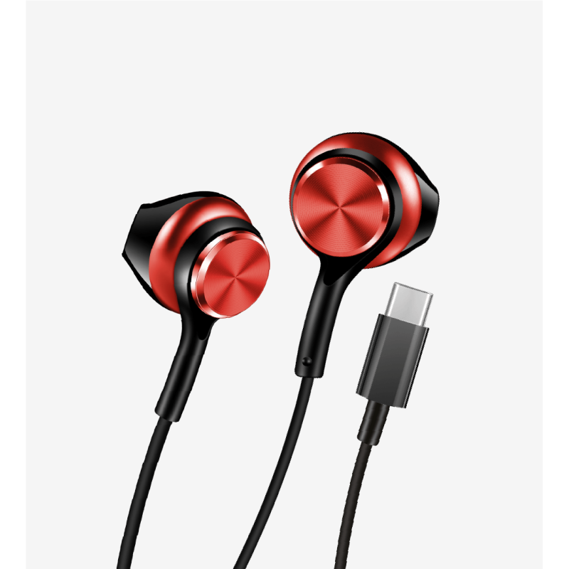H75 EarPhone Yüksek Bas Mikrofonlu Tip-C Kulak İçi Kablolu Kulaklık | 