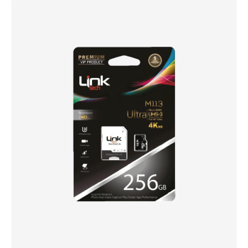 M113 Premium Mikro SD 4K Ultra 256 GB Hafıza Kartı | LinkTech