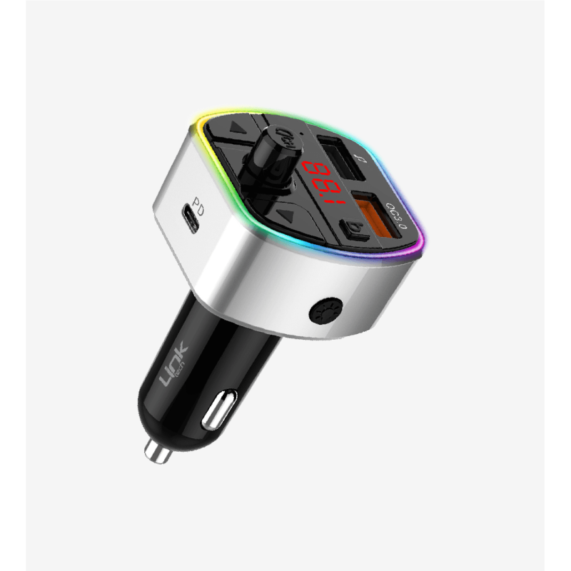 GP14 Premium PD 38W Üç Girişli 5.0 Bluetooth FM Transmitter | LinkTech