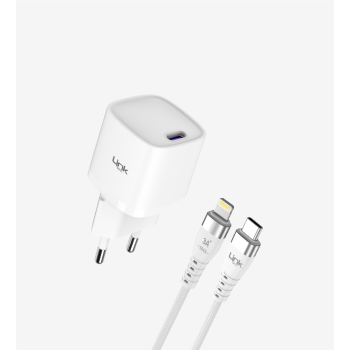 G841 Premium Tip-C Lightning Kablolu Mini 20W USB-C Süper SI GaN Şarj 