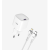 G841 Premium Tip-C Lightning Kablolu Mini 20W USB-C Süper SI GaN Şarj 
