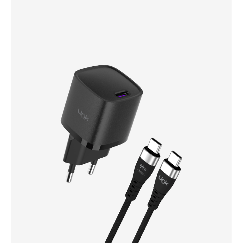 G844 Premium USB-C to USB-C Kablolu 25W Süper SI Mini Şarj Adaptörü | 
