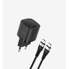 G844 Premium USB-C to USB-C Kablolu 25W Süper SI Mini Şarj Adaptörü | 