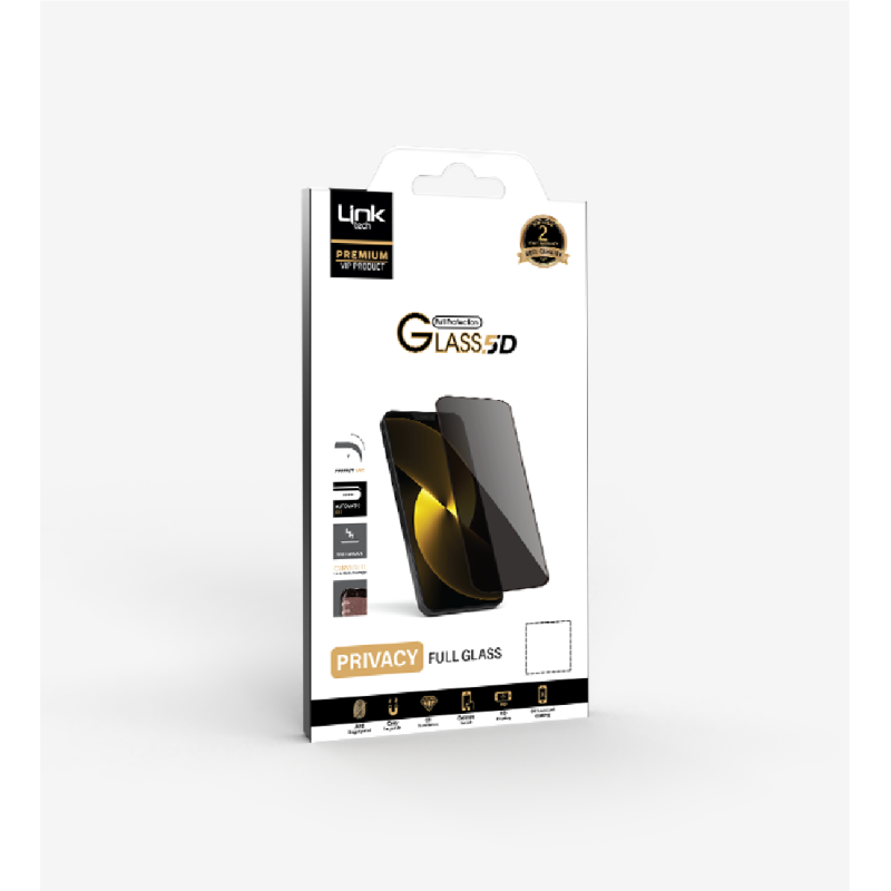 iPhone 15 Pro Max Premium 5D Hayalet Kırılmaz Ekran Koruyucu Cam | Lin