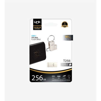 T256 Premium Dual 90mb/s 256GB Tip-C USB OTG Flash Bellek | LinkTech