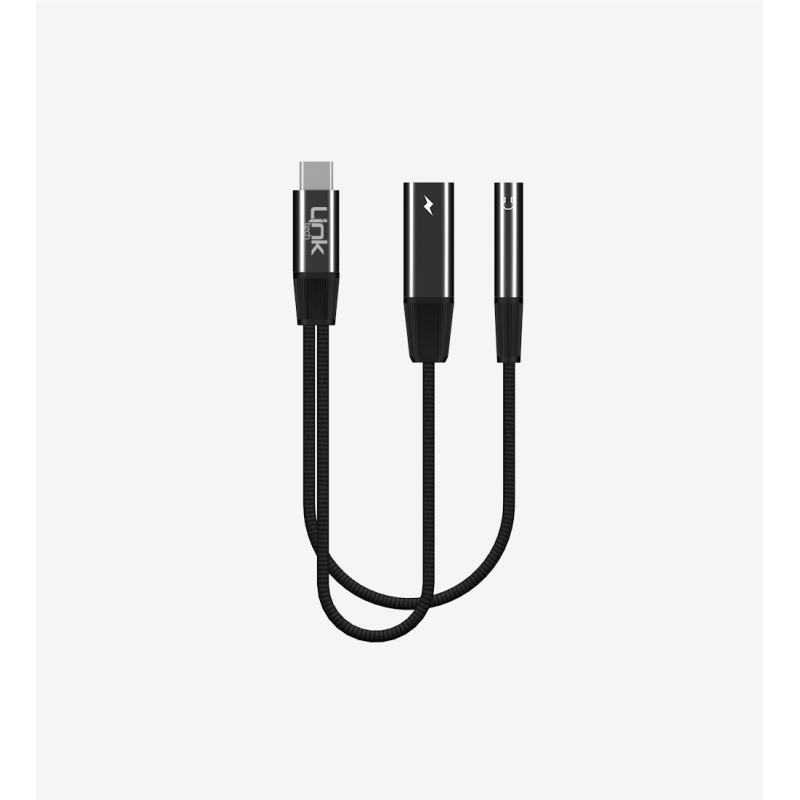A202 USB-C - USB-C & 3,5 mm Kulaklık Jakı Adaptörü | LinkTech