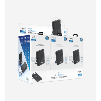 WF27 Mini Led Ekranlı Çoklu Kablolu 10000 mAh Wireless Şarjlı Powerban
