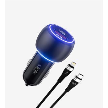 C685 Premium 48W Hızlı Araç Şarj Aleti 60W MFi Lightning Kablolu | Lin