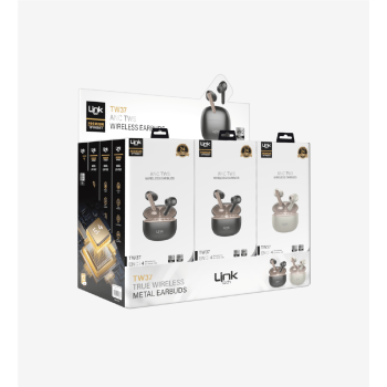 TW37 Premium Minimal IPX4 Sertifikalı ANC TWS Bluetooth Kulaklık 12'li