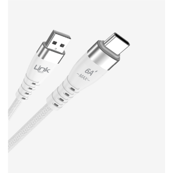 K654 Premium 120W Örgülü Metal Başlı Tip-C Şarj Kablosu | LinkTech